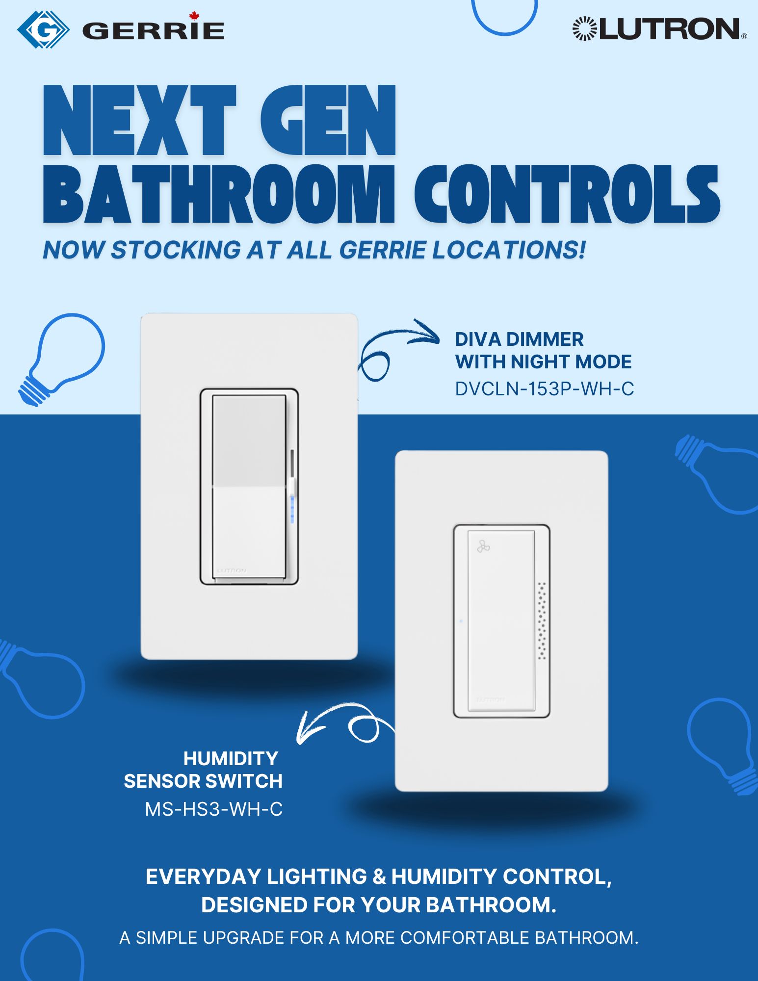 Lutron- Bathroom Controls