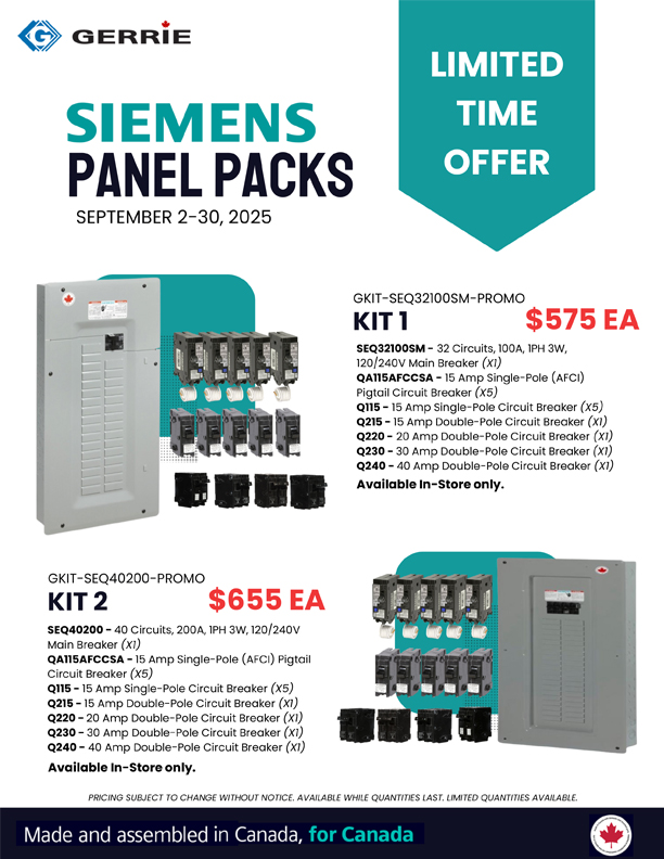 Siemens Panel Packs Promotion